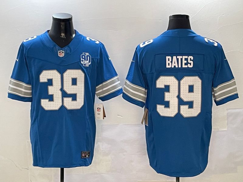 Men Detroit Lions 39 Bates Blue three generations 2024 Nike Limited NFL Jersey style 01022